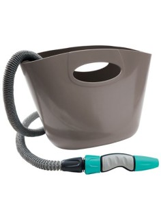 TUBO IRRIGAZIONE ESTENSIBILE AQUAPOP KIT BORSA GF GREY MT  5/15 +RACCORDI+LANCIA