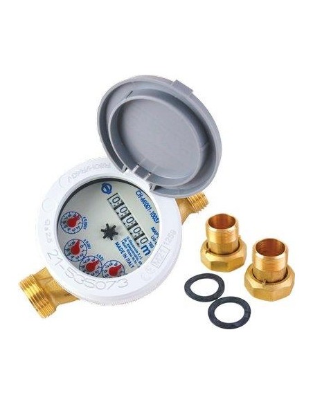 CONTATORE ACQUA FREDDA DOMUS DBRF15  QUADRANTE BAGNATO 1/2 M