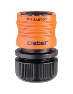 RACCORDO RAPIDO STRINGITUBO + STOP CLABER 5/8+AQUASTOP SELF 8567