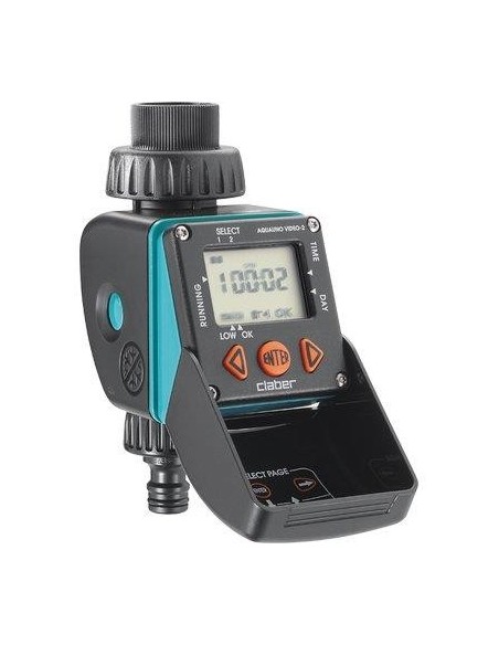 CENTRALINA IRRIGAZIONE AQUAUNO VIDEO-2 CLABER INNESTO RAPIDO 3/4F 1XTRANSISTOR VOLT 9 SELF 8428