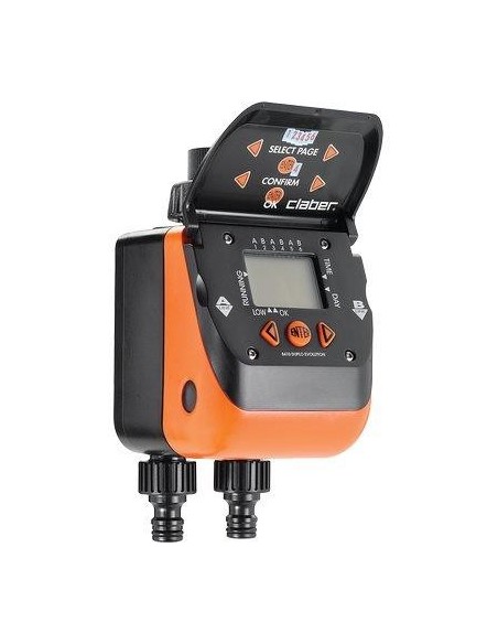 CENTRALINA IRRIGAZIONE AQUADUE DUPLO EVO CLABER INNESTO RAPIDO 3/4F 1XTRANSISTOR VOLT 9 SELF 8410