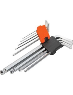 CHIAVI ESAGONALI SFERICHE LUNGHE 207609 WOKIN MM 1,5/10 CF - PZ 9