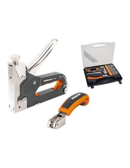 FISSATRICE MANUALE KIT 217301 WOKIN LEVAPUNTI + 500 PUNTI+500 CHIODI+500 PUNTI