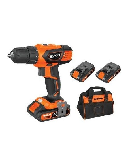 TRAPANO AVVIT BATTERIA GP20V 622035 WOKIN VOLT 20X2 AH 2,0 + SOFTBAG