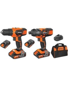 TRAPANO + AVVIT IMPULSI BATT GP20V 628002 WOKIN VOLT 20X2 AH 2,0 1/4" + BORSA