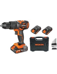 TRAPANO A PERCUSSIONE BATT GP20V 620160 WOKIN VOLT 20X2 AH 2,0 + ACCESSORI + VALIGIA