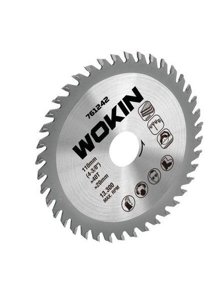 LAMA CIRCOLARE X LEGNO 761424 WOKIN MM 165X30 DENTI 24