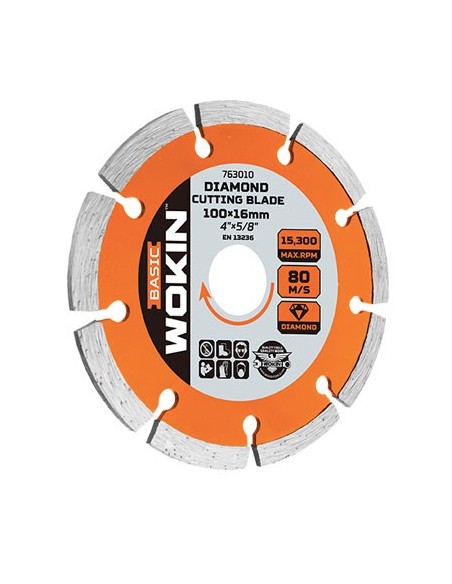 DISCO DIAMANTATO A SETTORE 7631 WOKIN MM 115X22,2 H.MM 1,8 763111