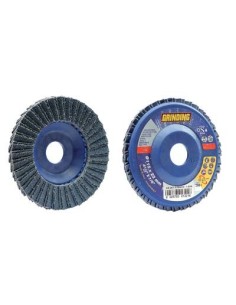 DISCO A LAMELLE RADIALI GRINDING ZIRCONIO MM 115X22,2 GRANA  80