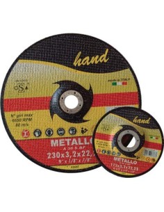 DISCO ABRASIVO TAGLIO FERRO DEPRESSO HAND MM 115X22,2 H.MM 3,2