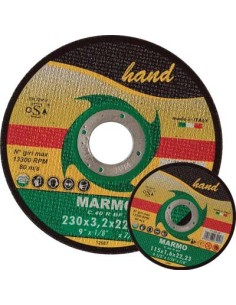 DISCO ABRASIVO TAGLIO MARMO PIANO HAND MM 115X22,2 H.MM 1,6