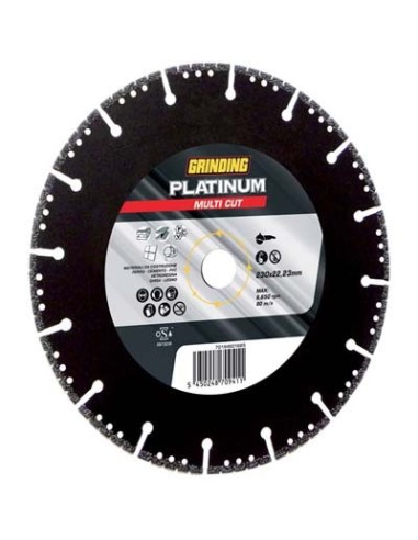 DISCO DIAMANTATO PLATINUM MULTI CUT GRINDING MM 115X22,2 H.MM 2,5