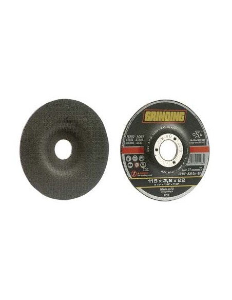 DISCO ABRASIVO TAGLIO FERRO DEPRESSO GRINDING MM 230X22,2 H.MM 3,2