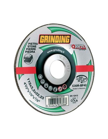 DISCO ABRASIVO TAGLIO MARMO DEPRESSO FORZA MM 230X22,2,2 H.MM 3,2