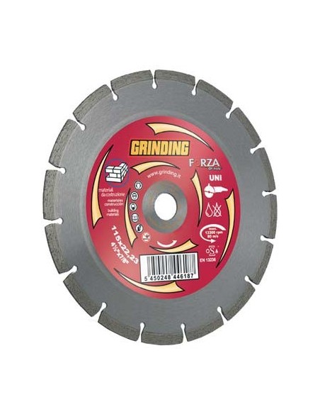 DISCO DIAMANTATO A SETTORE FORZA MM 115X22,2 H.MM 2,0