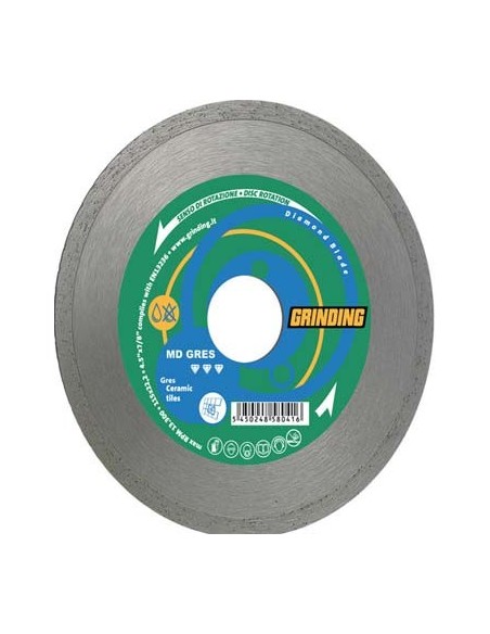 DISCO DIAMANTATO A CORONA LISCIA MD GRES GRINDING MM 115X22,2 H.MM 1,6