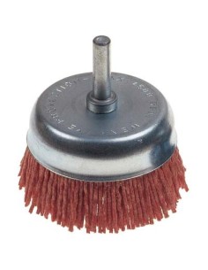 SPAZZOLA FIBRA A TAZZA + GAMBO PG 497.25 MM  50 GRANA  80 G.MM 6