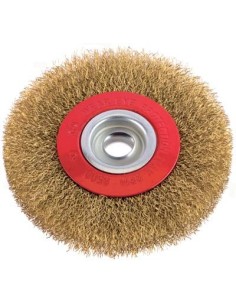 SPAZZOLA ACCIAIO CIRCOLARE + FORO PG 488.00 MM 150 F.MM 32/20/16