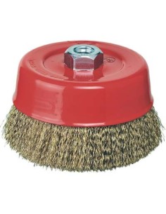 SPAZZOLA ACCIAIO A TAZZA + FILETTO CEBO MM 150 F.M14