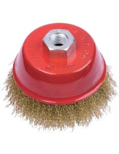 SPAZZOLA ACCIAIO A TAZZA + FILETTO PG 485.50 MM 100 F.M14