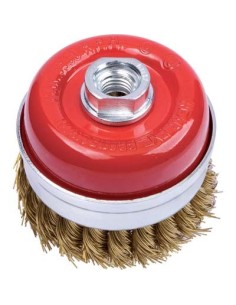 SPAZZOLA ACCIAIO RITORTO A TAZZA + FILETTO PG 485.75 MM 85 F.M14