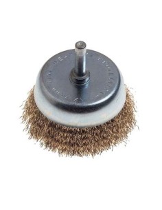 SPAZZOLA ACCIAIO A TAZZA + GAMBO PG 485.00 MM 70 G.MM 6X25