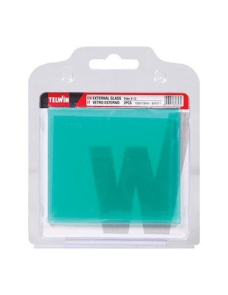 VETRO MASCHERA TRIBE TELWIN ESTERNO TRASPARENTE MM 102X115 CF - PZ 2