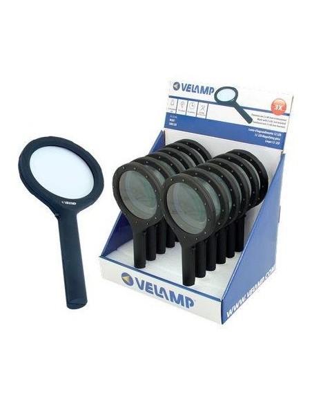 LENTE INGRANDIMENTO + LED VELAMP PC MM 85 3X LED 12 2X STILO AA ESCLUSE CF - PZ 12