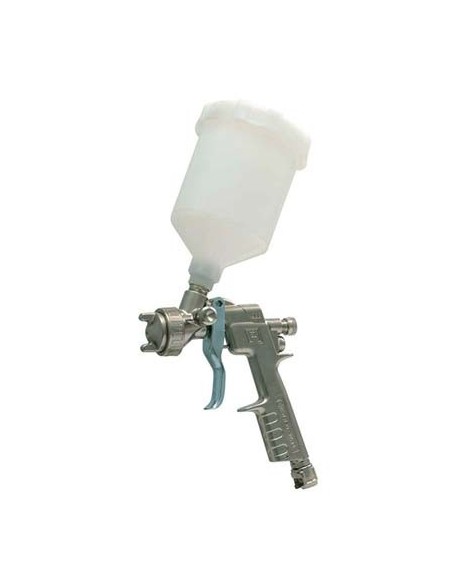 AEROGRAFO AC + SERBATOIO NYLON SUPERIORE ANI LT 0,5 UGELLO MM 1,5 ATTACCO DADO CAPETTATO