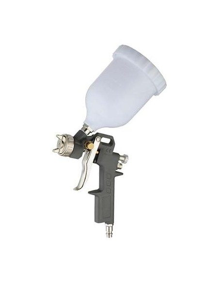 AEROGRAFO AC + SERBATOIO NYLON SUPERIORE EFFE LT 0,5 UGELLO MM 1,5 ATTACCO RAPIDO