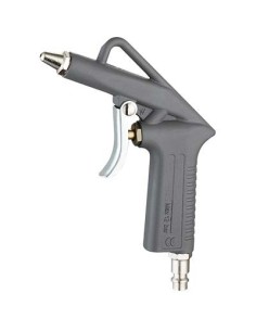 PISTOLA SOFFIAGGIO AC CORTA ATTACCO RAPIDO EFFE ALLUMINIO NICHELATO