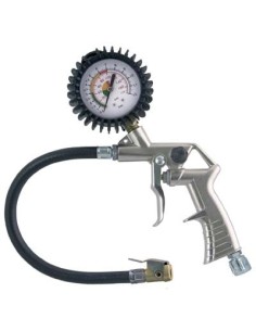 PISTOLA GONFIAGGIO AC ATTACCO CAPETTATO 25/D ANI ALLUMINIO NICHELATO