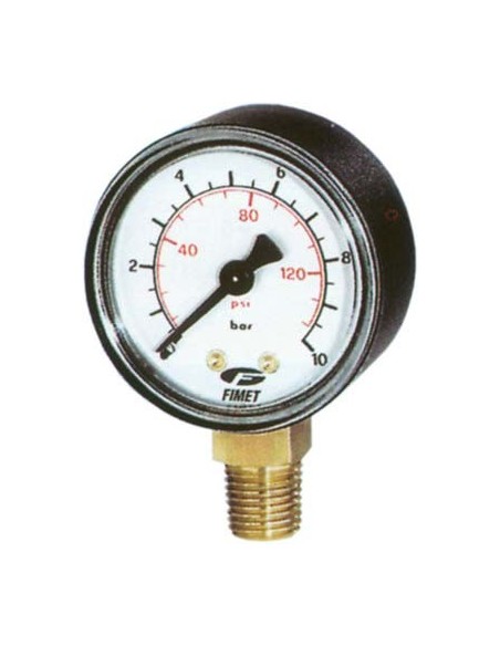 MANOMETRO AC RADIALE ANI ATTACCO RADIALE 1/4M BAR 0/12