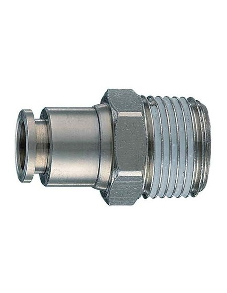 RACCORDO DRITTO AUTO FILETTO MASCHIO AC 50/A ANI MM 10X1/4M