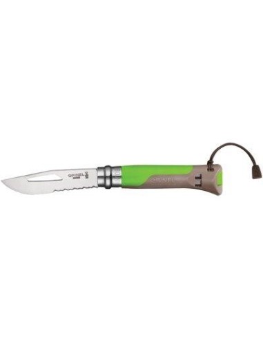 COLTELLO OPINEL 08 OUTDOOR MM 85 PP VERDE/GRIGIO