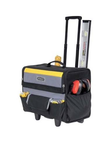 BORSA PORTAUTENSILI SU RUOTE STANLEY 18" MANICO TELESCOPICO CM 46X33 H.CM 45 1-97-515