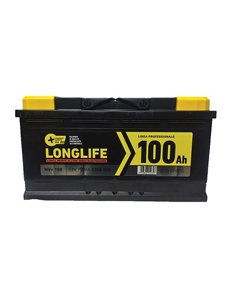 BATTERIA AUTO MODULO VALORE + AH 100 DX SPUNTO 810A MM 353X175 H.MM 190