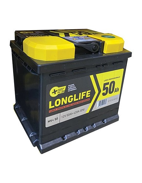 BATTERIA AUTO MODULO VALORE + AH  50 DX SPUNTO 420A MM 207X175 H.MM 190