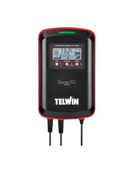 CARICABATTERIA DIAGNOSTICO DOCTOR CHARGE 50 TELWIN VOLT 6/12/24 AH 45/45/23
