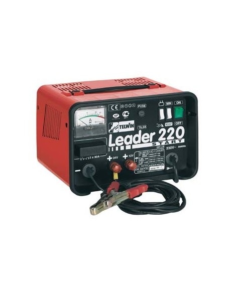 CARICABATTERIA LEADER 220 TELWIN START VOLT 12/24 AH 30/180/400