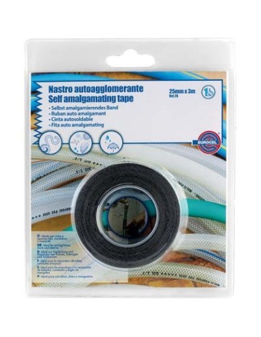 NASTRO AUTOAGGLOMERANTE EUROCEL NERO MM 25 ML 3,0 SP MM 0,75