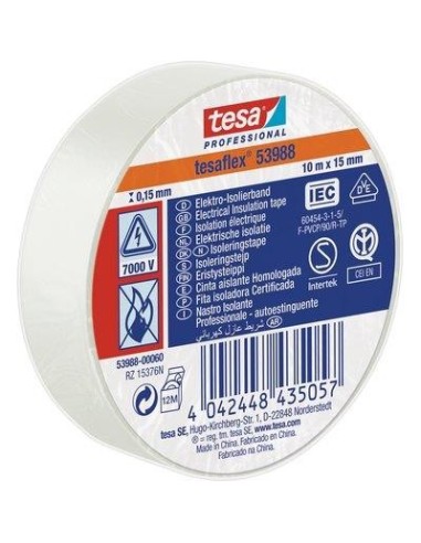 NASTRO PVC ISOLANTE IMQ TESA BIANCO MM 15 ML 10