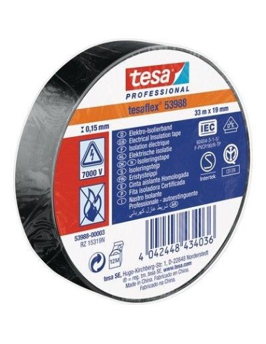 NASTRO PVC ISOLANTE IMQ TESA NERO MM 19 ML 33