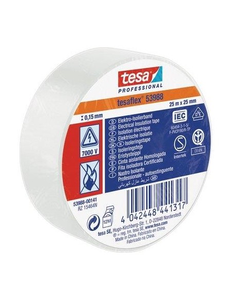 NASTRO PVC ISOLANTE IMQ TESA BIANCO MM 25 ML 25