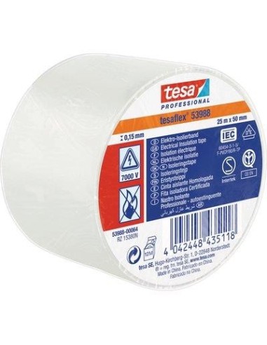 NASTRO PVC ISOLANTE IMQ TESA BIANCO MM 50 ML 25