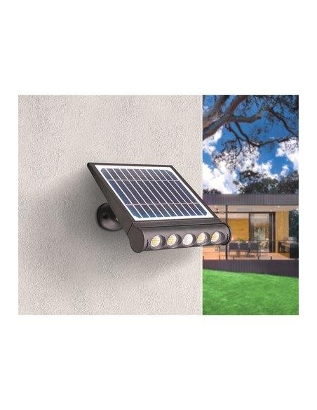 PROIETTORE LED SOLARE GENIUS CENTURY VOLT 3,7 AH 4 W 8 NAT LN 950 IP65 + SENSORE