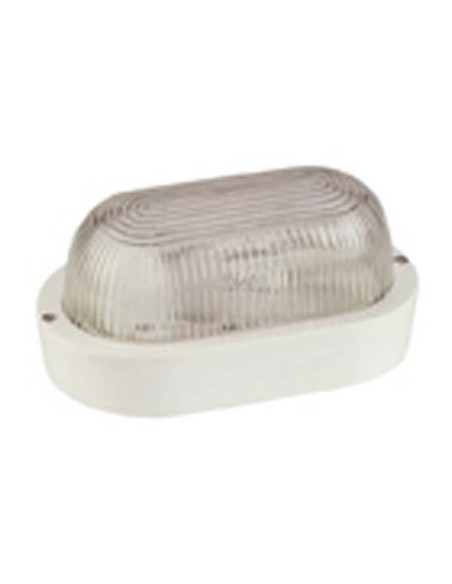 PLAFONIERA PPL OVALE BIANCO VOLT 230 WATT MAX 60 E27 CM 21X12 H.CM 9,5