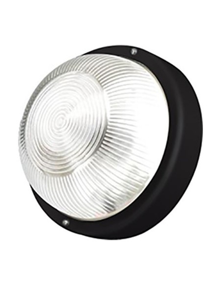 PLAFONIERA PPL TONDA NERO VOLT 230 WATT MAX 60 E27 CM 19 H.CM 10