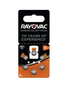 PILA APPARECCHIO ACUSTICO RAYOVAC 13 VARTA ARANCIO CF - PZ 6