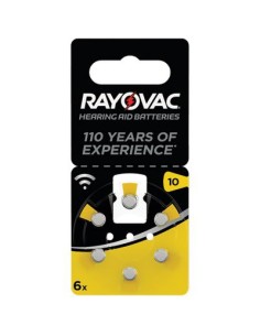 PILA APPARECCHIO ACUSTICO RAYOVAC 10 VARTA GIALLO CF - PZ 6